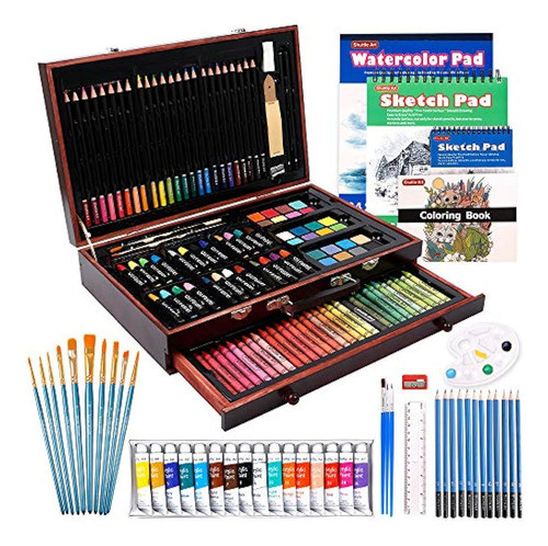 Conjunto De Arte De Lujo De 186 Piezas, Suministros De Arte 0