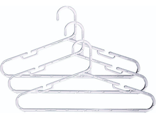 200 Cabide Acrílico Cavado Cavas 40cm Premium + 50 Presilhas 0