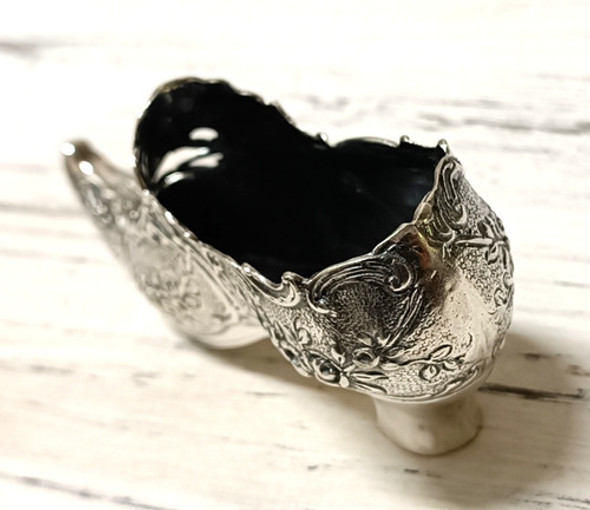 Antiguo Adorno Zapato Plata 925 Sellado, Pesado, Inmaculado! 1