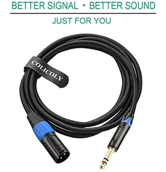 Cable Colicoly De 1/4 A Xlr, Cable De Interconexión Macho Eq 1