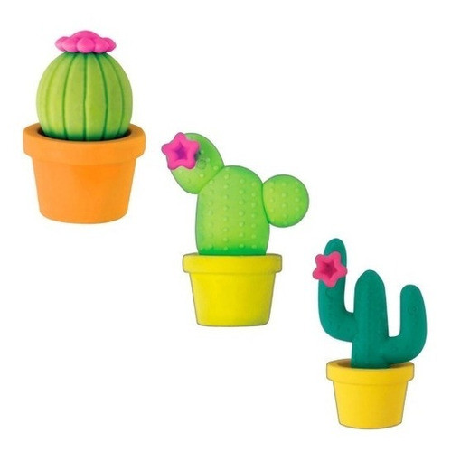 Borracha Escolar Tilibra Cactus - Kit Com 03 Unidades 0