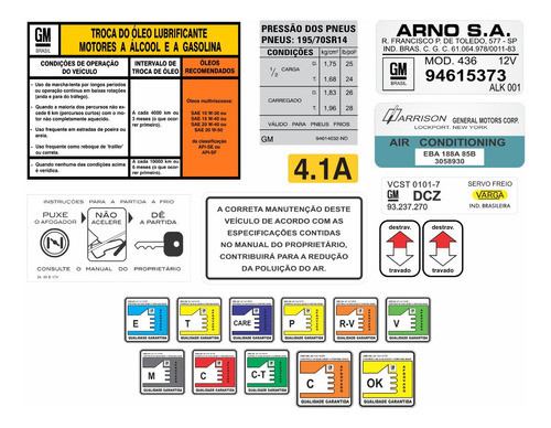 Kit Adesivos Etiquetas Selo Opala 6cc Álcool 85/90 Opl38 Fgc 0
