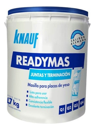 Masilla Knauf 1.7kg Para Juntas De Placa De Yeso Pack X 4 Un 0