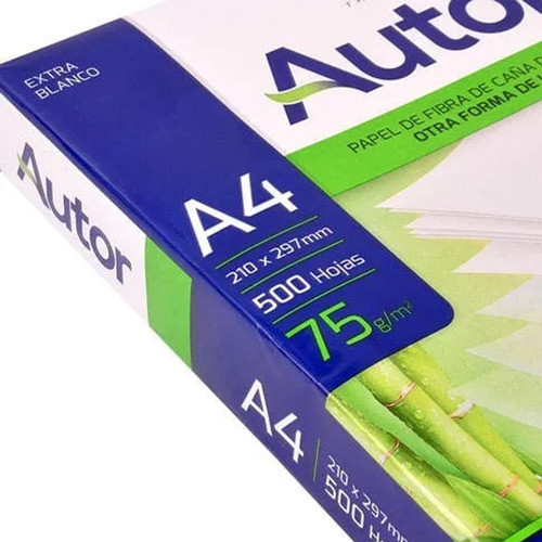 Resma Hojas Papel A4 Autor X500 Hojas Impresoras Fotocopia 1