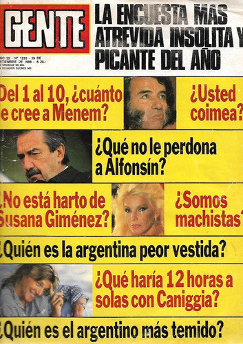 Gente 1210 1988 Sida Patio Bullrich Leticia Carosella 0