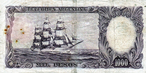 Billete De 1000 Pesos Moneda Nacional, Bottero 2166, Mira!!! 1