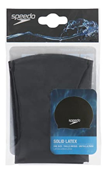 Speedo Solid - Gorro De Natación De Látex, Talla 1