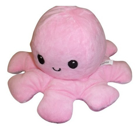 Pulpo Pulpito Peluche Reversible Con Estrellas Brillosas 1