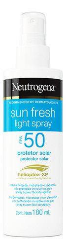 Neutrogena Sun Fresh Light Spray Protector Solar Fps 50 3c 0