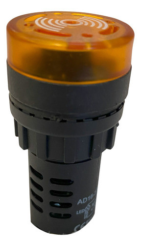 Mini Sinalizador Sonoro Laranja Iluminado Modelo Buzzer 220v 0