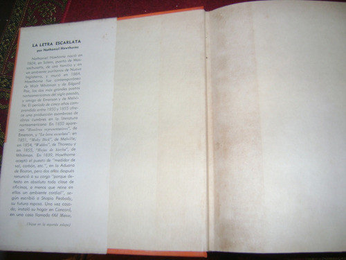 La Letra Escarlata Nathaniel Hawthorne Ed Selectas X.62 1