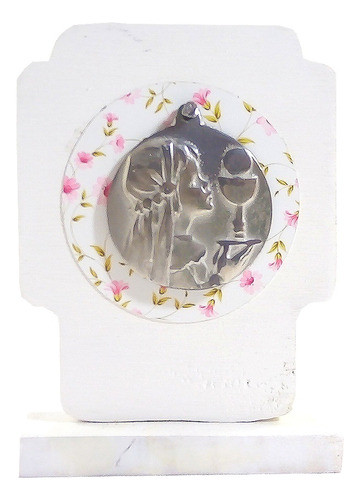 Cruz Repisero Comunion Nena Madera Zamac Y Plata 10,5 Cm 0