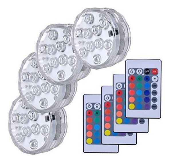 Hitopin Luces Led Sumergibles Controladas A Distancia Con Pi 0