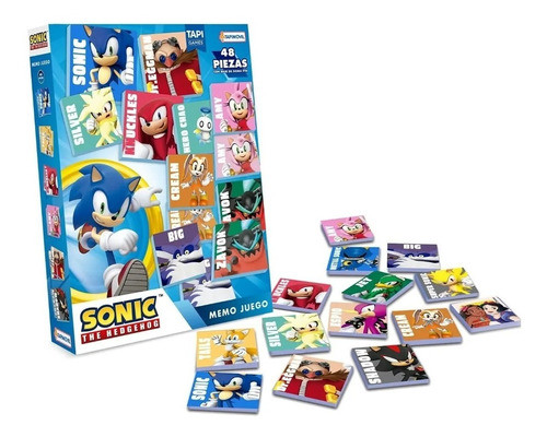 Memo Juego Memoria Sonic Licencia Original Tapimovil Lelab 0