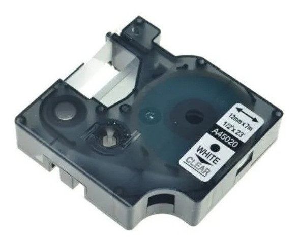 Cinta Rotulado Compatible D1 45020 12mmx7m Blanco/transp. 1