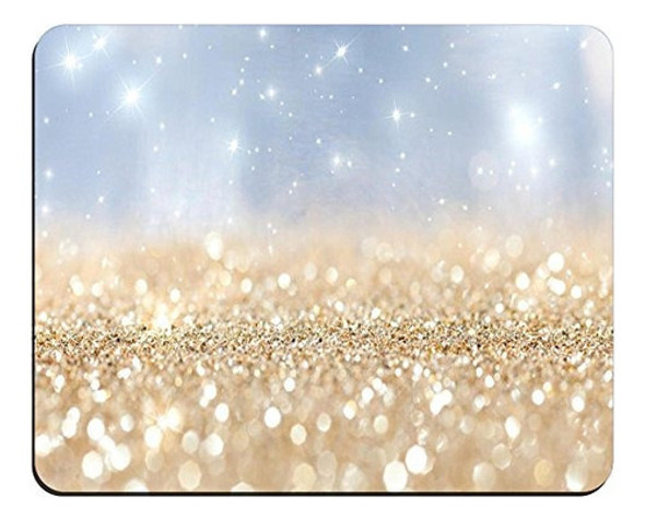 Rainbow Glitter Background Alfombrilla De Ratón Antideslizan 1