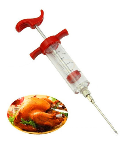 Jeringa Inyector De Salsas Adobos Condimentos Marinar Carnes 0