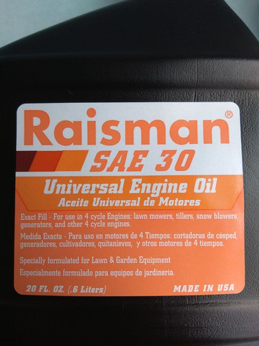 Aceite 4t Alco Sae30 C/detergente Cortadoras De Cesped. 1