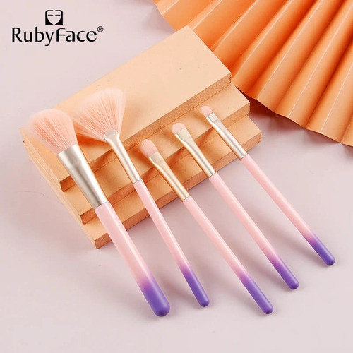 Set Maquillaje Brocha Pinceles X5 Profesional Makeup 1