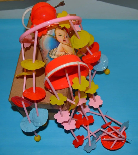 Móvil Musical Movimiento Bebé A Cuerda Celuloide Oferta X 6 1