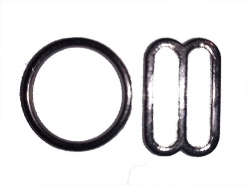 Argollas Y Regulador Corredera De 2cm/20mm Zamac Plateada!! 0