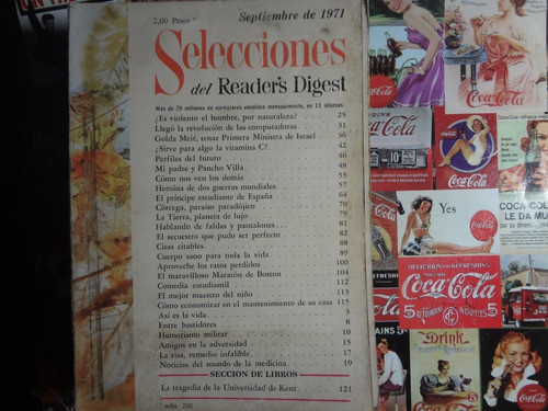 Selecciones Readers Digest Sept 71 Golda Meir Pancho Villa 0