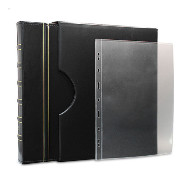 Álbum De Luxo Preto 20 Folhas Para 20 Cédulas 3bzn G 0