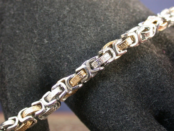 Luli Pulsera Acero Quirurgico Y Oro Unisex 1