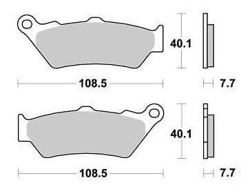 Pastilha De Freio Ducati 1200 Diavel / 1200 Diavel Strada 1