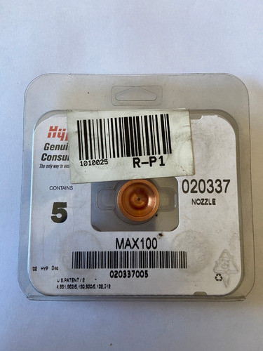 5 Boquilla Genuina Hypertherm 020337 *max100/pac130 100a 1