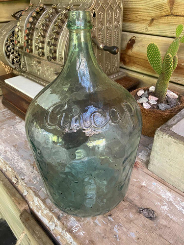 Damajuana Antigua Ancap Las Primeras 11 Litros Decoración 0