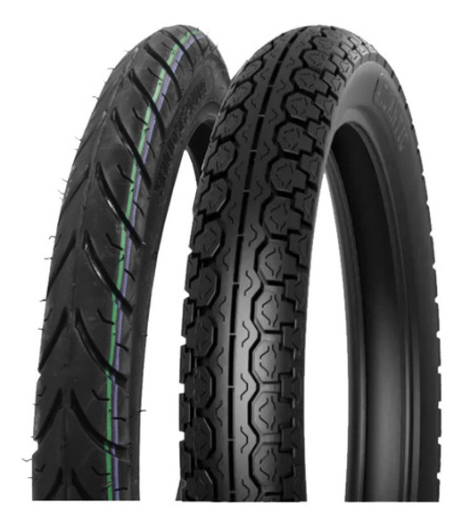 Kit Cubiertas 2.50/17 + 80/100-14 Smash Energy Zb 110 Gaona 0