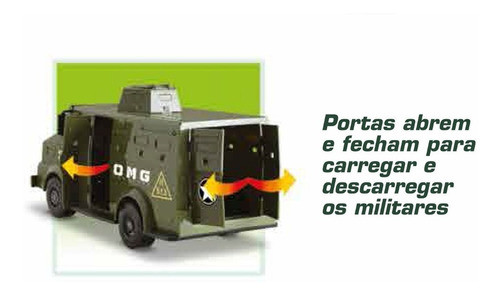 Caminhão Tático Exército Omg Comandos C/ Soldados - Omg Kids 1