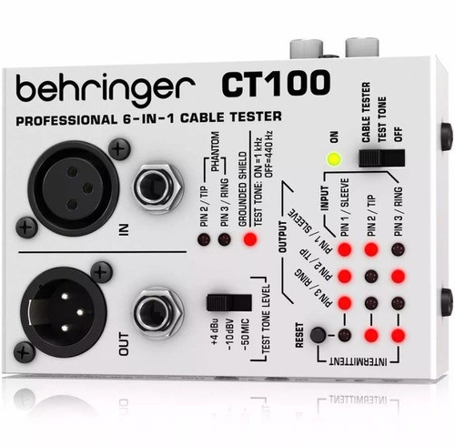 Behringer Cable Tester Ct100 Testeador De Cables 0