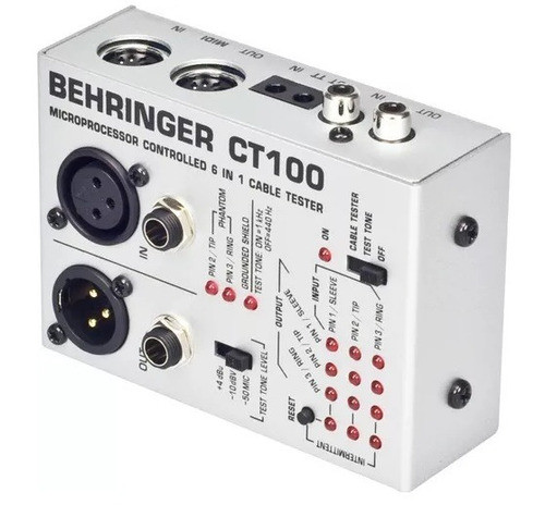 Behringer Cable Tester Ct100 Testeador De Cables 1