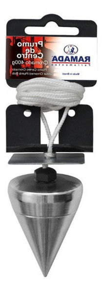 Prumo Aco Cromado Ramada Centro 300g 1682 1 Prumo Aco Cromado Ramada Centro 300g 1682 1