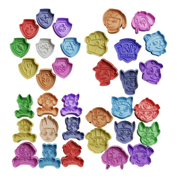Cortantes Para Galletitas Moldes Cortadores Paw Patrol X34 0