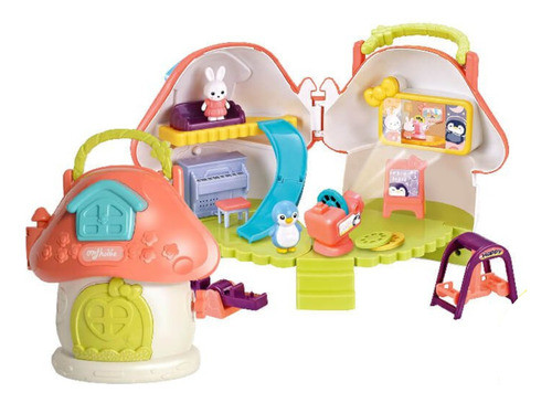 Juguete Hondo Casa Proyector Goodway Luz Musica Accesorios 0