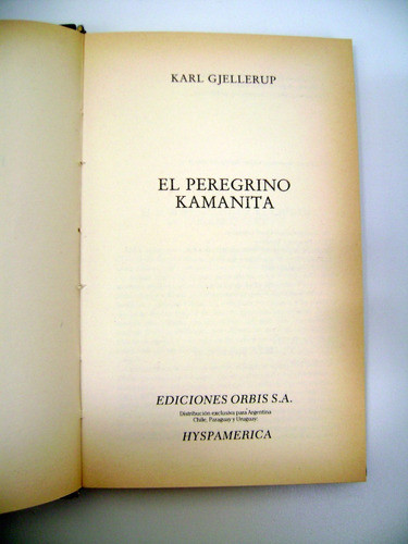 El Peregrino Kamanita Karl Gjellerup Premio Nobel Ok Boedo 1
