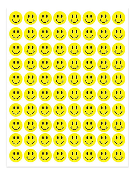 Productos De Brillo Happy Smiley Face Yellow Dot Stickers - 0