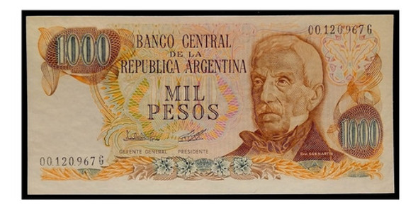 Argentina 1000 Pesos Ley 1980 G Sc Bot 2452 Serie Corta 1