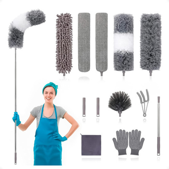 Set De Limpieza Plumeros De Microfibra Extensible - Otec 0