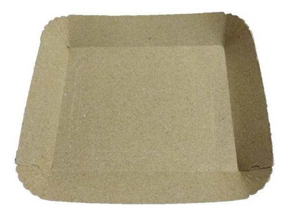 Bandejas De Kraft Marron Food Truck N°3 X100u Biodegradable 0