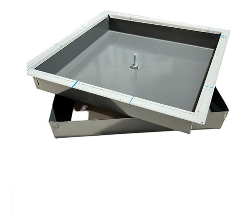 Tapa Cámara Séptica Reforzada 70x70 Cm De Chapa Ac.inox Cu 0