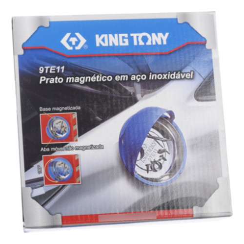 Prato Bandeja Magnético Em Aço Inoxidável King Tony 0