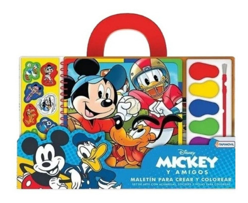 Maletin Crear Y Colorear Mickey Mouse Acuarelas Mt3 07693 0