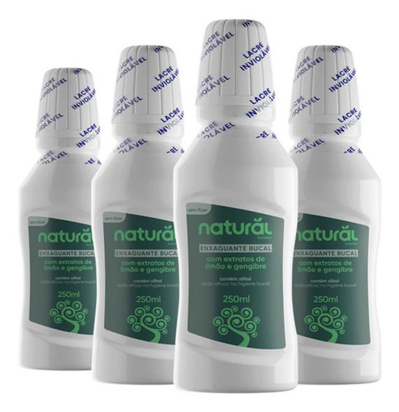 Kit 4 Enxaguante Bucal Suavetex Sabor Limão E Gengibre 250ml 0
