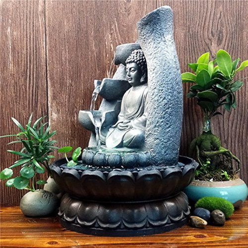 Xshelley 11 Pulgadas Buda Resina Mesa Pluma Decoración 1