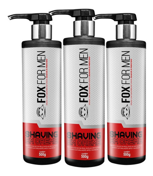 Gel Shaving Atacado 500g Em Creme De Barbear Fox For Men 1 Gel Shaving Atacado 500g Em Creme De Barbear Fox For Men 1