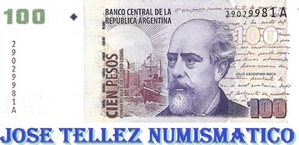 Bottero 3702 $100 Conver C/leyenda Sin Circular Palermo 0